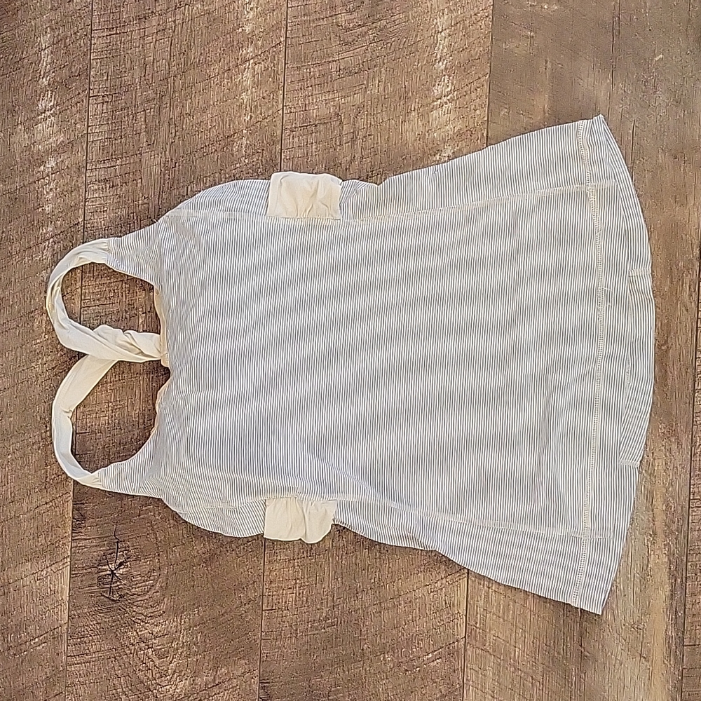 Lululemon Twist Y Tank Gray Stripe 6